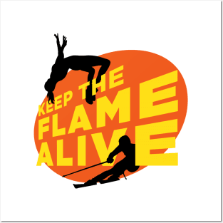 Keep the Flame Alive podcast logo Posters and Art